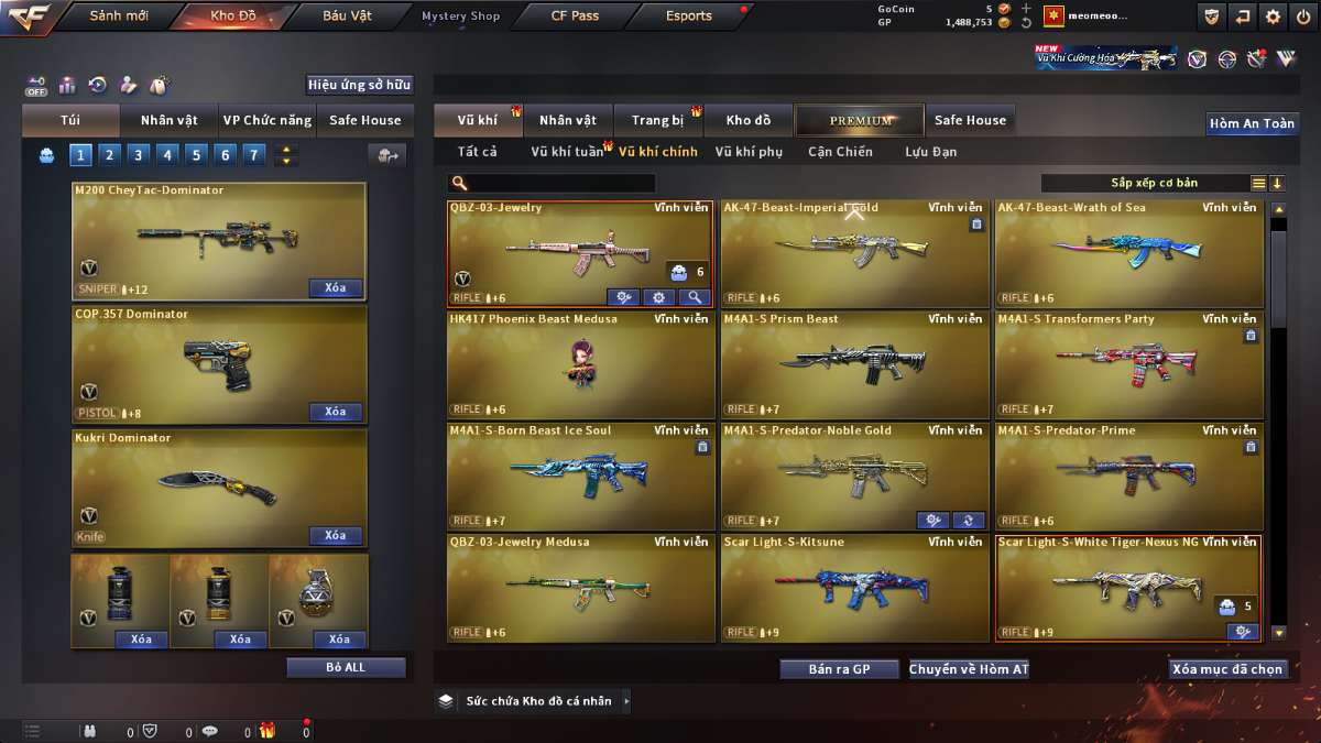 shop acc cf uy tin gia re
